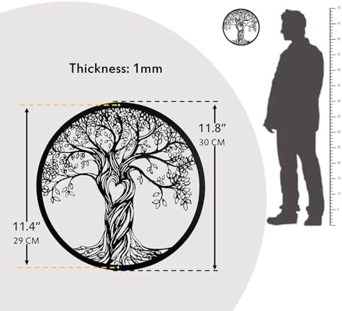 Metal Wall Decor Tree of Life Art Sculpture