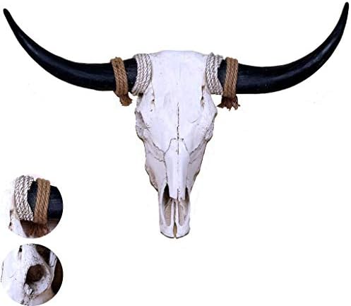 COLOM Fake Animal Skull Wall Decor Cow Head Sculpture