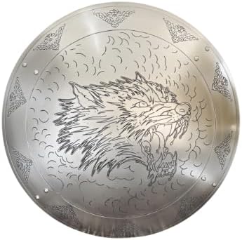 Medieval Wolf Face Pattern Shield Wall Art
