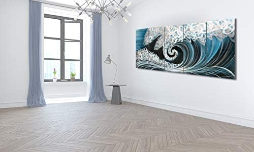 Yihui Arts Sea Metal Wall Art 5 Panels