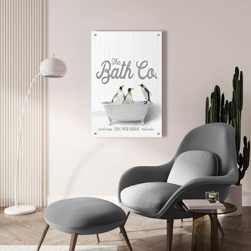 Epic Art Penguins 25 Cents Per Soak Wall Sculpture