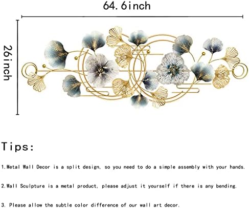 3D Ginkgo Leaf Wall Art Decor 646in x 264in