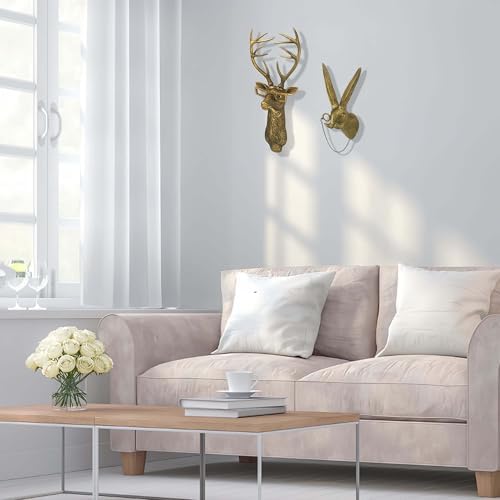 Rabbit Head Wall Art Decor Vintage Resin Sculpture