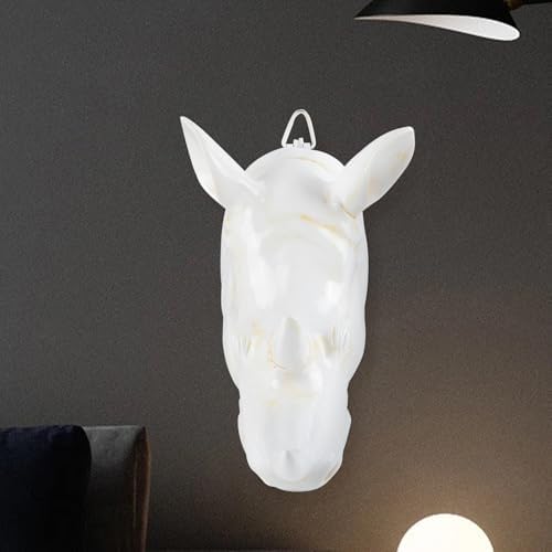 11 Inch Resin Rhino Head Wall Decor Art