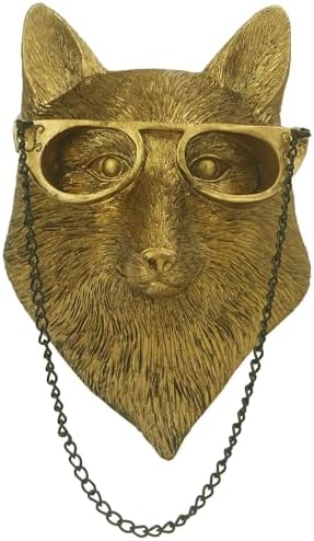 Juedawyal Fox Head Resin Wall Art Decor