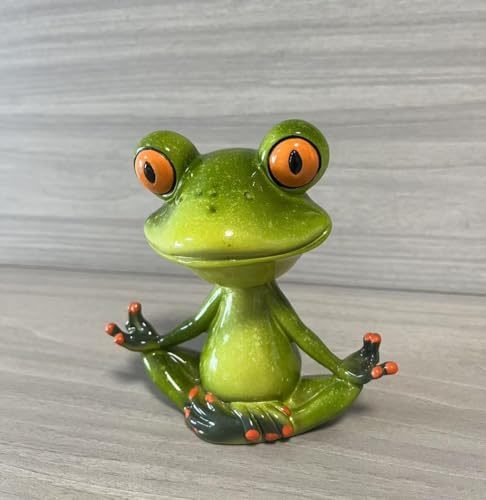 Creative Cute Frogs Figurines Shaking Head Frog Statue for Home Office Decor