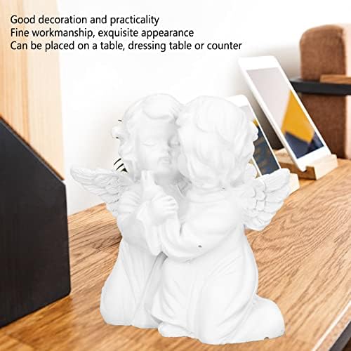 Cherub Figurine Garden Embracing Statue Decor