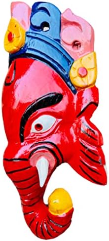 Himalayan Craft Ganesh Wooden Wall Sculpture Elephant Head Decor