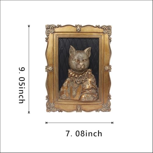 Esvinte Vintage Cat Wall Sculpture Decor