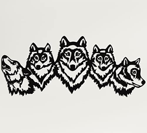 DEKADRON Wolf Pack 3D Wall Sculpture