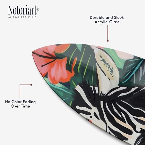 Hidden in the Tropics Surfboard Set Acrylic Wall Art