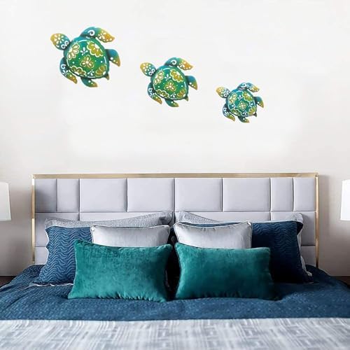JFRISING Metal Sea Turtle Wall Art Decor Set of 3