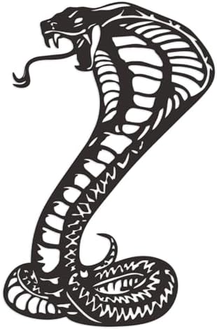 Cobra Wall Art - Durable Metal Snake Decor for Living Room and Office