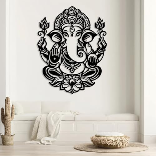 Ganesha Metal Wall Decor for Home