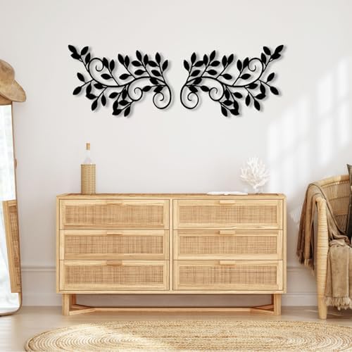 Flyoak Gold Metal Olive Branch Wall Decor - 24x17 Inches