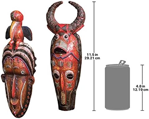 Design Toscano QL919717 Masks of The Congo Wall Sculptures