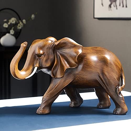 Lucky Elephant Decor Statue - Feng Shui Rosewood Design