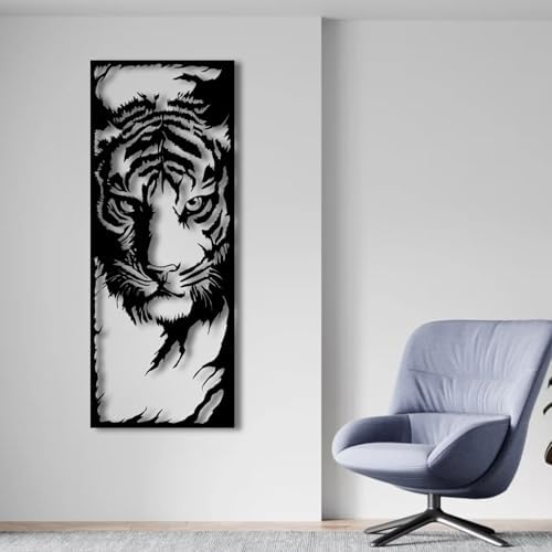 ENJOYOO Metal Tiger Wall Art 30x12in