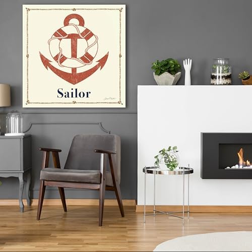 Epic Art Vintage Nautical Wall Art 36x36
