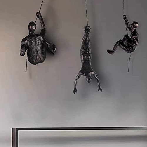 Climbing Man Wall Sculpture Modern Decor