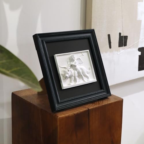 FOLKOR LIFE Black and White Wall Sculpture Art
