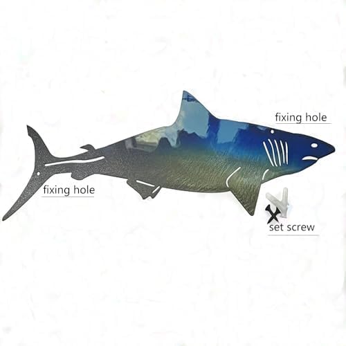 PIAOGENG Metal Shark Wall Decor Set