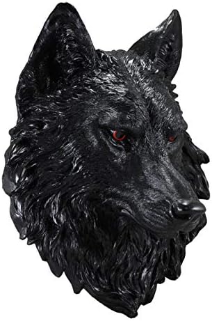Ebros Large Gothic Black Wolf Wall Sculpture