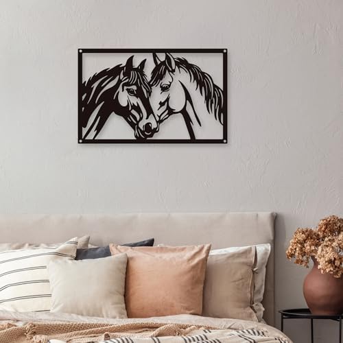 Xedatric Metal Horse Wall Art 1pc Decor