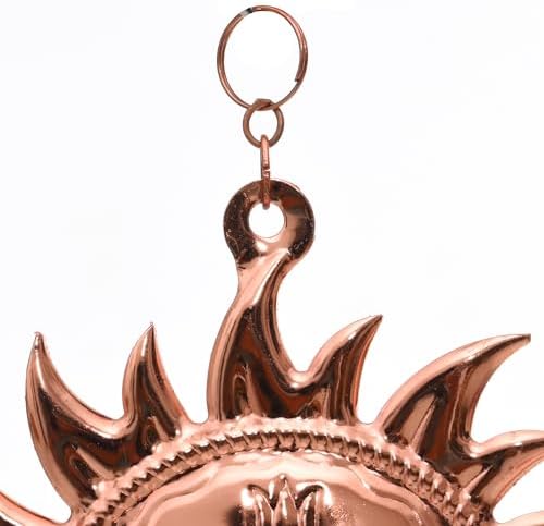 Surya Narayan Yantra Sun Mask Copper Wall Sculpture