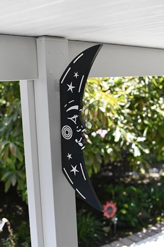 Craft and Plank 3D Floating Crescent Moon Wall Art in Black 1