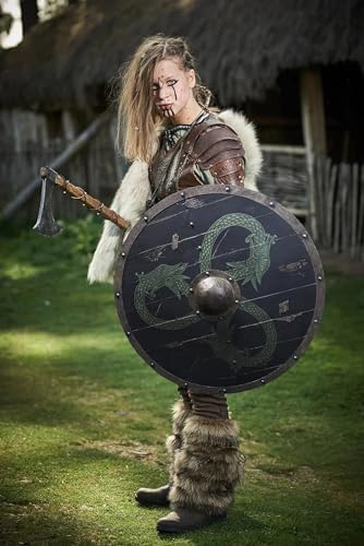 The Spidy Serpent Viking Shield - 18 Inches Wall Decor
