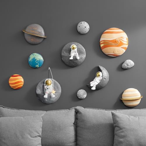 XGZY Astronaut Wall Sculptures 3PCS Set