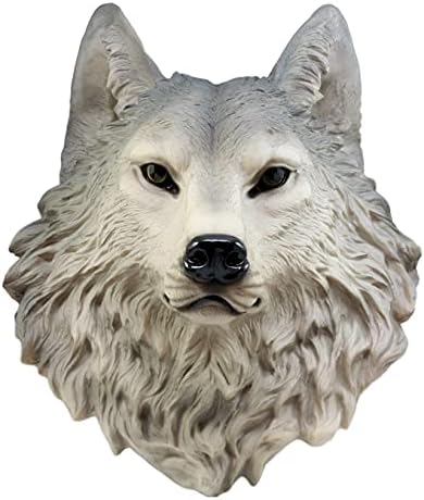 Large Gray Timber Wolf Wall Decor Sculpture 165 Inch