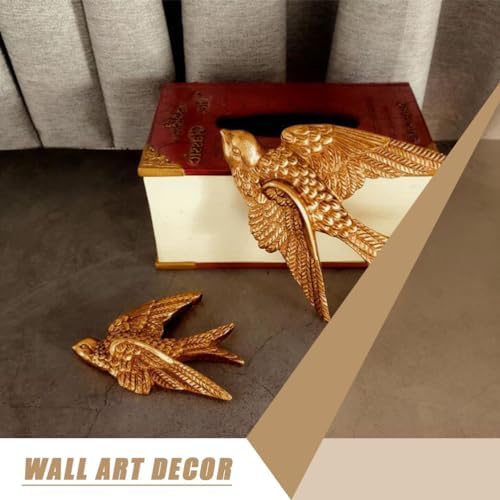 VOSAREA 3D Resin Swallow Wall Hanging Sculpture