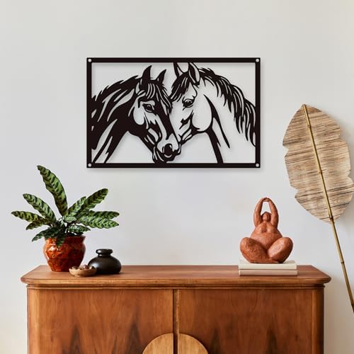 Xedatric Metal Horse Wall Art 1pc Decor