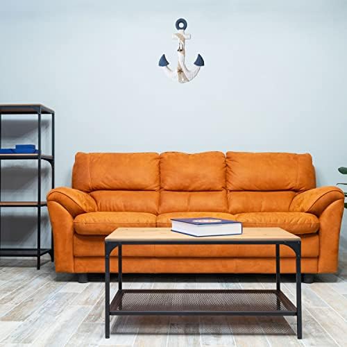 TGarice 18H Wooden Anchor Wall Decor Rustic Nautical Art Sculpture