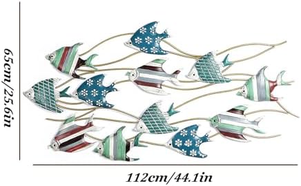 GDSPD Metal Fish Wall Decor Handcrafted 3D Sculpture