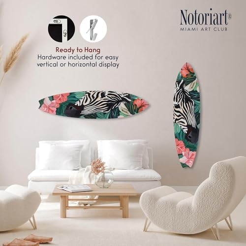 Hidden in the Tropics Surfboard Set Acrylic Wall Art