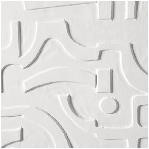 CosmoLiving by Cosmopolitan White Geometric Wall Sculpture 32x2x32