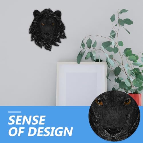 Luxshiny Lion Head Wall Decor Sculpture