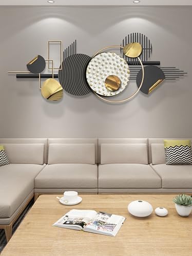 ERMOFAV Wall Art Decor 59x20 Inch Metal Sculpture