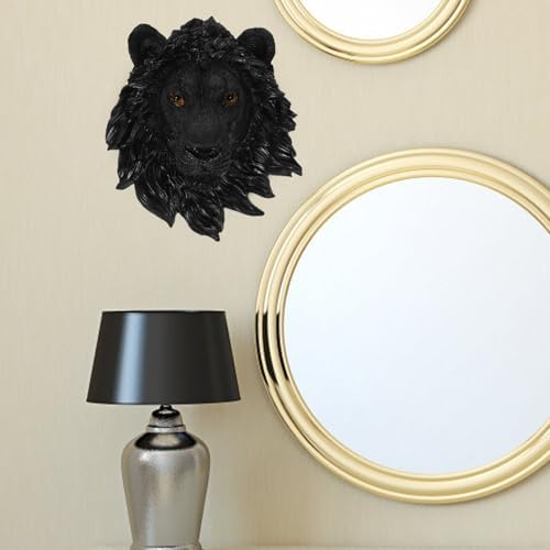Luxshiny Lion Head Wall Decor Sculpture