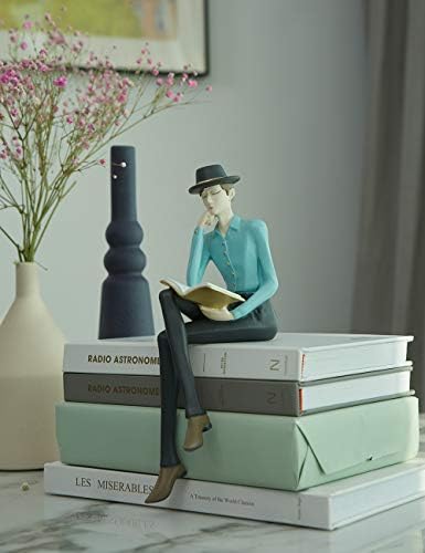 HAUCOZE Man Figurine Statue Home Decor Modern Art Polyresin 94 Inch