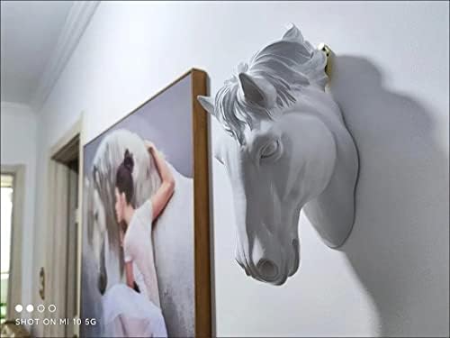 RTGGSEL White Horse Wall Mount Sculpture
