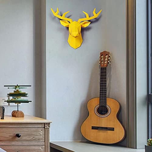 XYQXYQ Geometric Deer Head Wall Sculpture