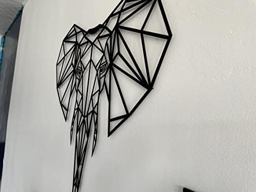 DEKADRON Geometric Elephant Head Wall Sculpture