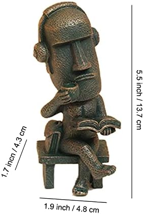 Lifexquisite Easter Island Statue Tea Moai Figurine for Home and Office Decor