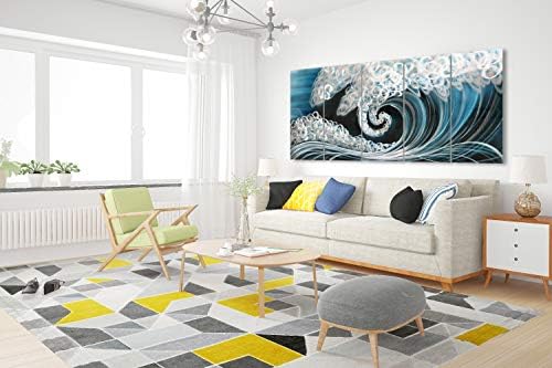 Yihui Arts Sea Metal Wall Art 5 Panels
