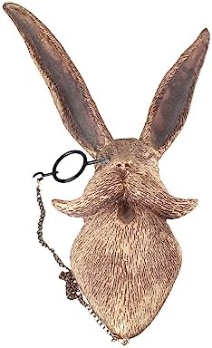 Leadigol Wall Decor Rabbit Head Bronze Resin Sculpture