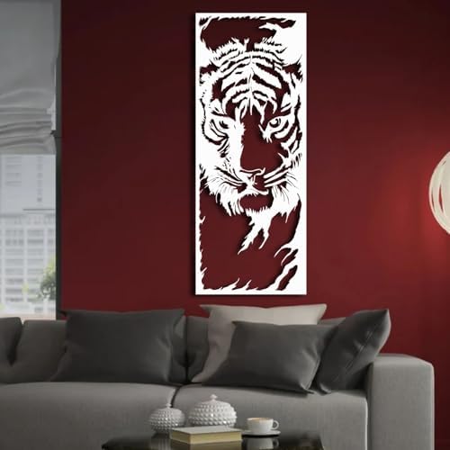 ENJOYOO Metal Tiger Wall Art 30x12in
